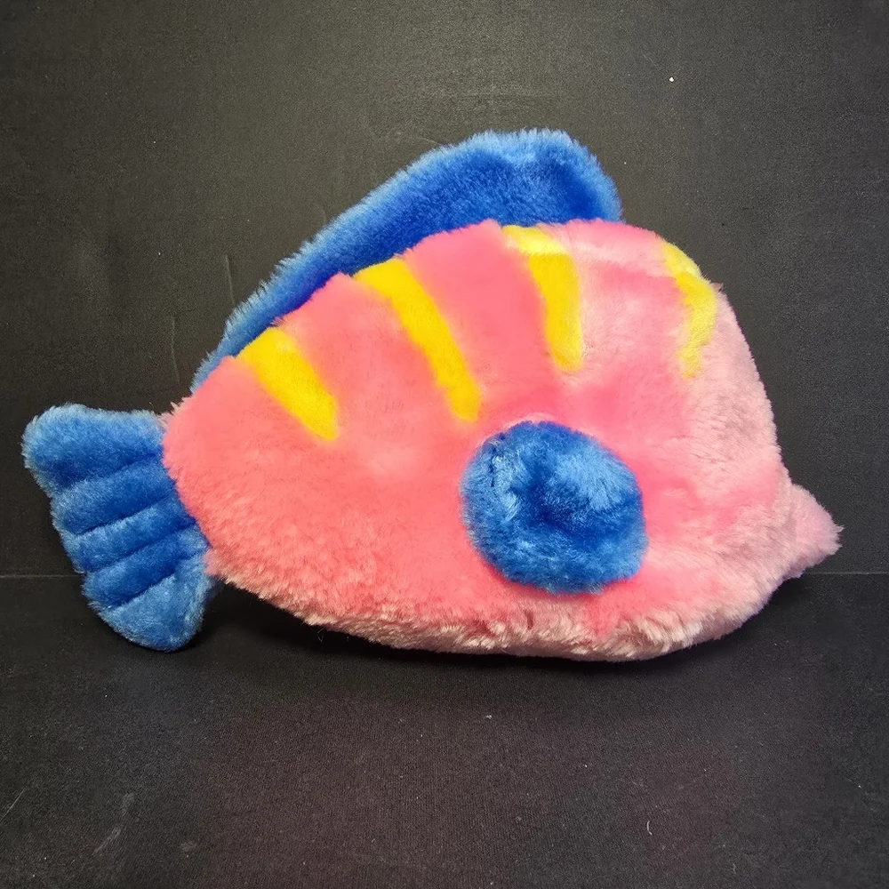 Vintage Circus Circus Las Vegas Plush Fish Stuffed Animal Lovey 9 x 6" - Picture 4 of 9